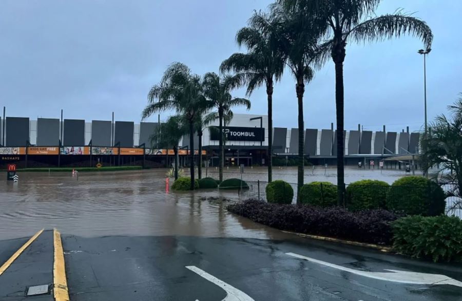 flood-ravaged Toombul Shopping Centre